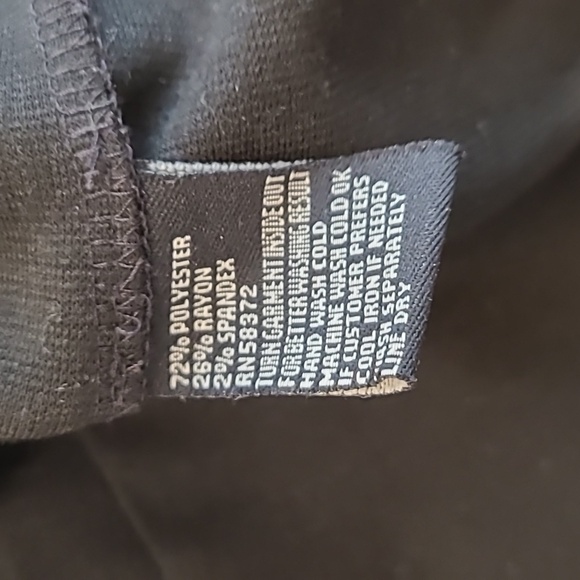 LBD Black Shift Dress with Ruffle Details - Picture 9 of 9